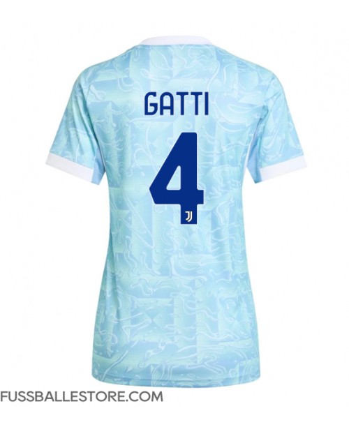 Günstige Juventus Federico Gatti #4 Auswärtstrikot Damen 2025-26 Kurzarm Günstige Juventus Federico Gatti #4 Auswärtstrikot Damen 2025-26 Kurzarm